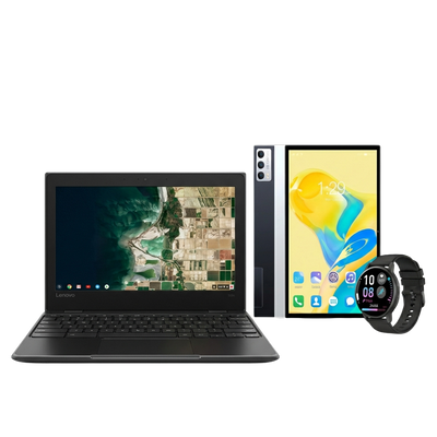 Lenovo Chromebook + LAD Pad + Smart Watch